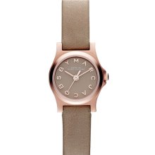 MARC by Marc Jacobs 'Henry Dinky' Leather Strap Watch Gingersnap/ Rose Gold