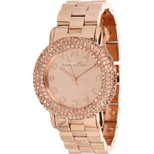 Marc By Marc Jacobs Rose Gold Diamante Detailed Bezel Ladies Watch Mbm3192