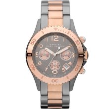 MARC by Marc Jacobs 'Rock' Chronograph Bracelet Watch Rosegold/ Gunmetal