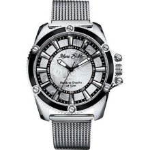 Marc Ecko Cut & Sew The Flash Silver-Dial Watch - Silver