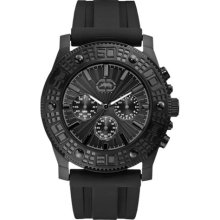 Marc Ecko Men's UNLTD E16515G1 Black Polyurethane Quartz Watch with Black Dial