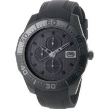 Marc Ecko The Equation Analog Black Resin Strap Watch