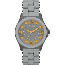 Marc Jacobs Grey Silicone Wrapped Bracelet Women's Ladies Watch Mbm-2589