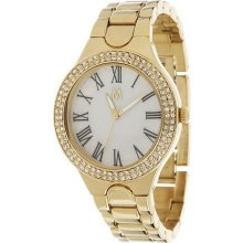 Melania Plaza Oval Case Bracelet Watch - Goldtone - One Size