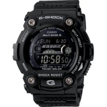 Men Casio GW7900B-1 G-Shock Black G-Shock Atomic Moon Phase Tide