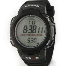 Menâ€˜s Boy's Fashion Sport Chronograph Electronic Digital Wrist Watchâ€‹ Black 6157