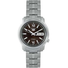 Men Seiko SNKK79 Seiko 5 Stainless Steel Seiko 5 Automatic Black Dial