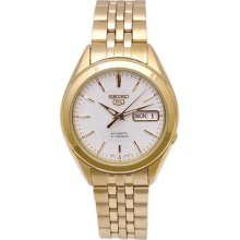 Men's Automatic Gold Plated w/ White Dial ...