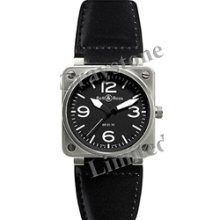 Men's Bell & Ross Instrument BR01-92 Steel Automatic Watch - BR01-92_StBlkCs