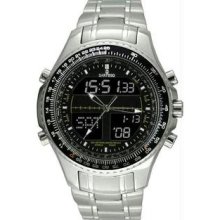 Men's Black Dial Digital Alarm Chronograph World