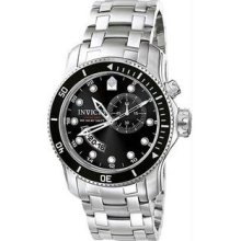 Men's Black Dial Stainless Steel Pro Diver Swiss Quartz