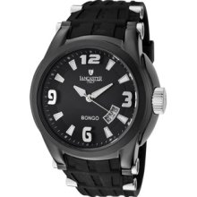 Men's Bongo Black Dial Black IP Case Black