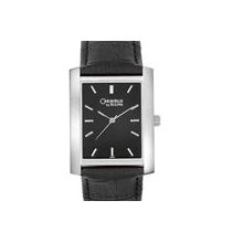 Mens Caravelle by Bulova Black Rectangular Watch