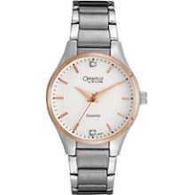 Men's Caravelle by Bulova Diamond Accent Watch with White Dial (Model: