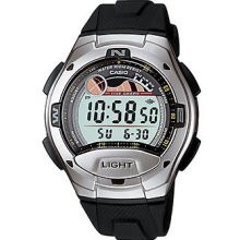 Men's casio casual sport dual time tide watch w753-1av