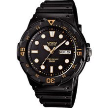 Men's casio classic diver's day and date watch mrw200h-1ev