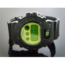 Men's Casio G Shock 0.12ct Diamond Watch 6900 Black Case
