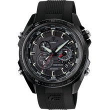 Men's Casio Self-charging Edifice Black Watch - Model: Eqs500c-1a1