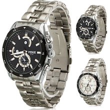 Men's Casual Style Alloy Analog Quartz Wrist Watch (Assorted Colors)