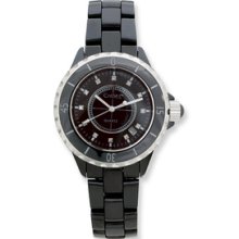 Mens Chisel Black Ceramic/Black Dial