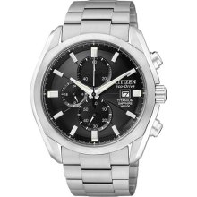 Mens Citizen Eco Drive Titanium Collection Watch in Titanium (CA0 ...