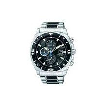 Mens Citizen Grey Dial Eco-Drive Chronograph Watch