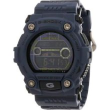 Men's G-Shock Plastic Resin Case and Bracelet Navy Blue Digital Dial