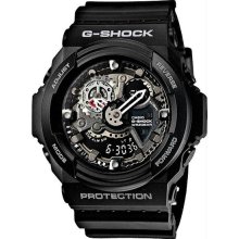 Men's G-Shock Plastic Resin Case and Bracelet Silver Digital Skeleton