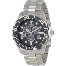 Mens Invicta 12568 Pro Diver Swiss Chronograph Black Carbon Fiber Dial Watch