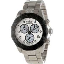 Men's Invicta Pro Diver Chronograph Watch with Silver Dial (Model: