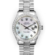 Men's Mother of Pearl Dial Rolex Datejust Super President (882)