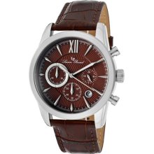 Men's Mulhacen Chronograph Brown Dial Brown Genuine Leather ...