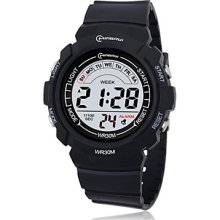 Men's Multi-Functional And Water PU Resistant Digital Automatic Wrist Watch