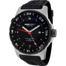 Men's Pilot Limited Edition Automatic GMT Black Dial Black Rubber ...