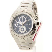 Mens Pulsar Stainless Steel Chrono Tachymeter Date 10ATM Casual Watch