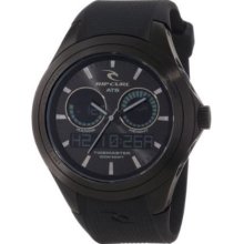 Men's rip curl black oceanside tidemaster 2 watch a1076-mid