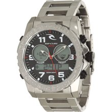 Men's Rip Curl Cortez Tidemaster 2 Steel Watch A1057-BLK ...