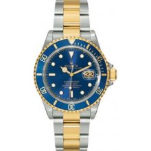 Mens ROLEX Oyster Watch Perpetual Submariner Blue New
