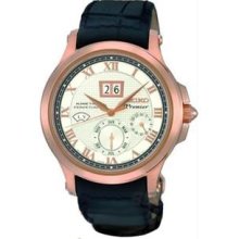 Men's Rose Gold Tone Stainless Steel Case Kinetic Perpetual Premier