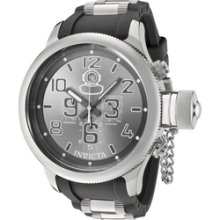 Men's Russian Diver Chronograph Grey Dial Grey Polyurethane and