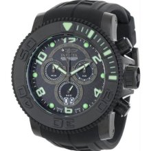 Men's Sea Hunter Pro Diver Chronograph Stainless Steel Case Quartz Rubber Strap