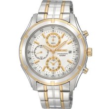 Men's Seiko Chronograph Two-Tone Watch