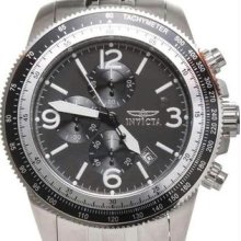 Men's Specialty Chronograph Stainless Steel Case and Bracelet Black
