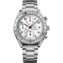 Men's Speedmaster Stainless Steel Case and Bracelet White Dial