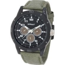 Men's ST/3400BKBKOL Multi-Function Olive Green Tyvek Strap