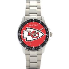 Men's Stainless Steel Kansas City Chiefs Coach Watch (Kansas City Cheifs Coach Watch)