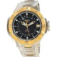 Men's Subaqua GMT Automatic Stainless Steel Case and Bracelet Black To