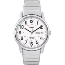 Men's Timex Easy Reader Silver Tone Watch With Indiglo