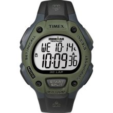 Men's Timex Ironman Calendar Day/Date Chronograph Watch w/Green Case,
