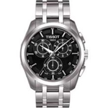 Men's Tissot Couturier Chronograph Watch with Black Dial (Model: